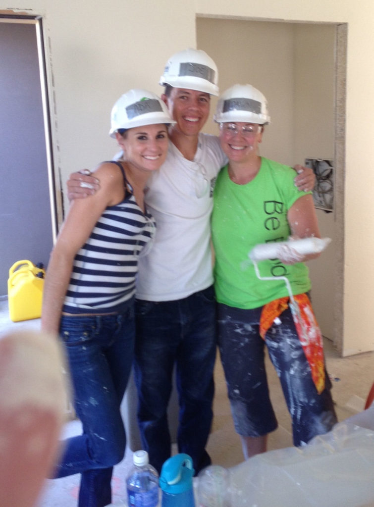 GTRI  and Cisco employees volunteering for Habitat for Humanity.